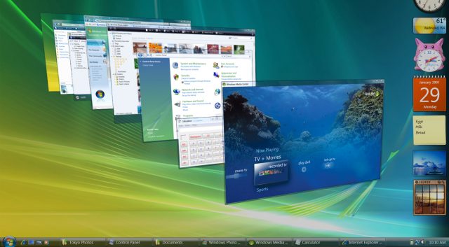 Windows vista ویندوز این نسخه در سال 2007 منتشر شد
